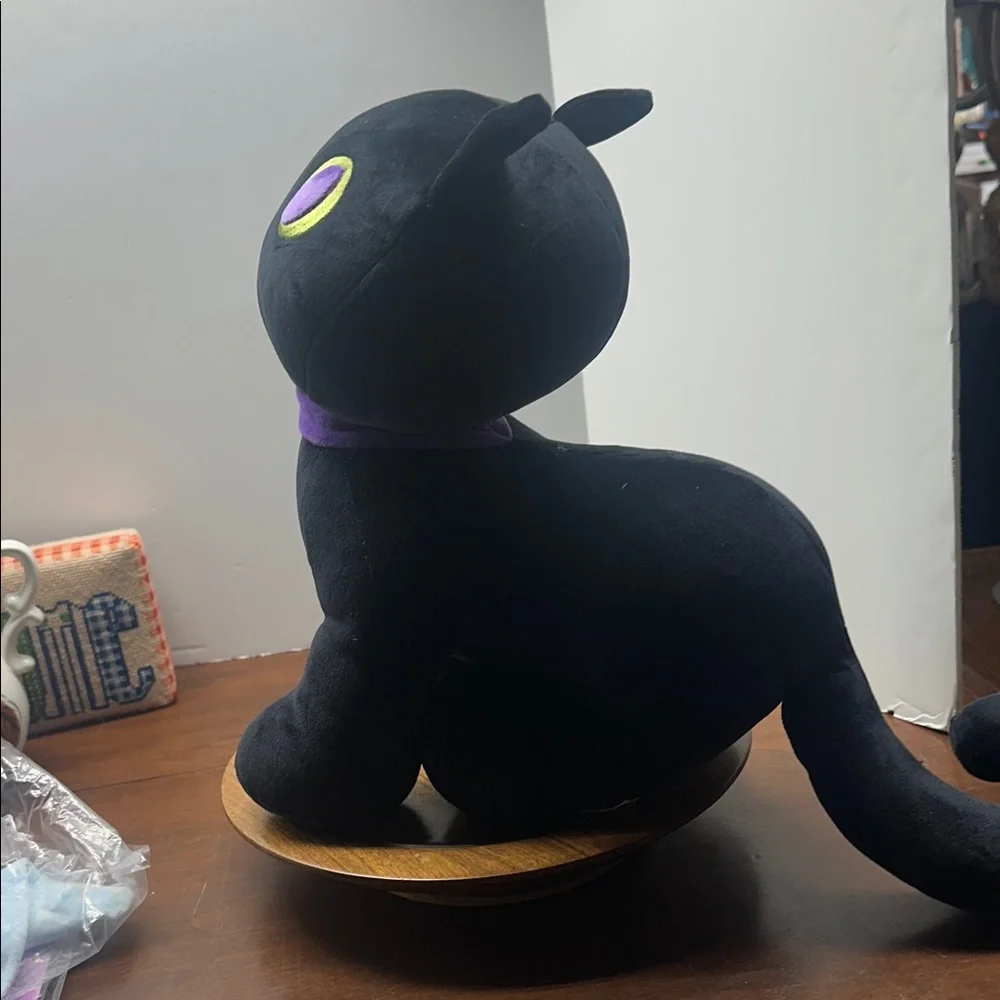 Pop! Black Cat Velvet Plush Stuffed Animal w/ Purple Halloween